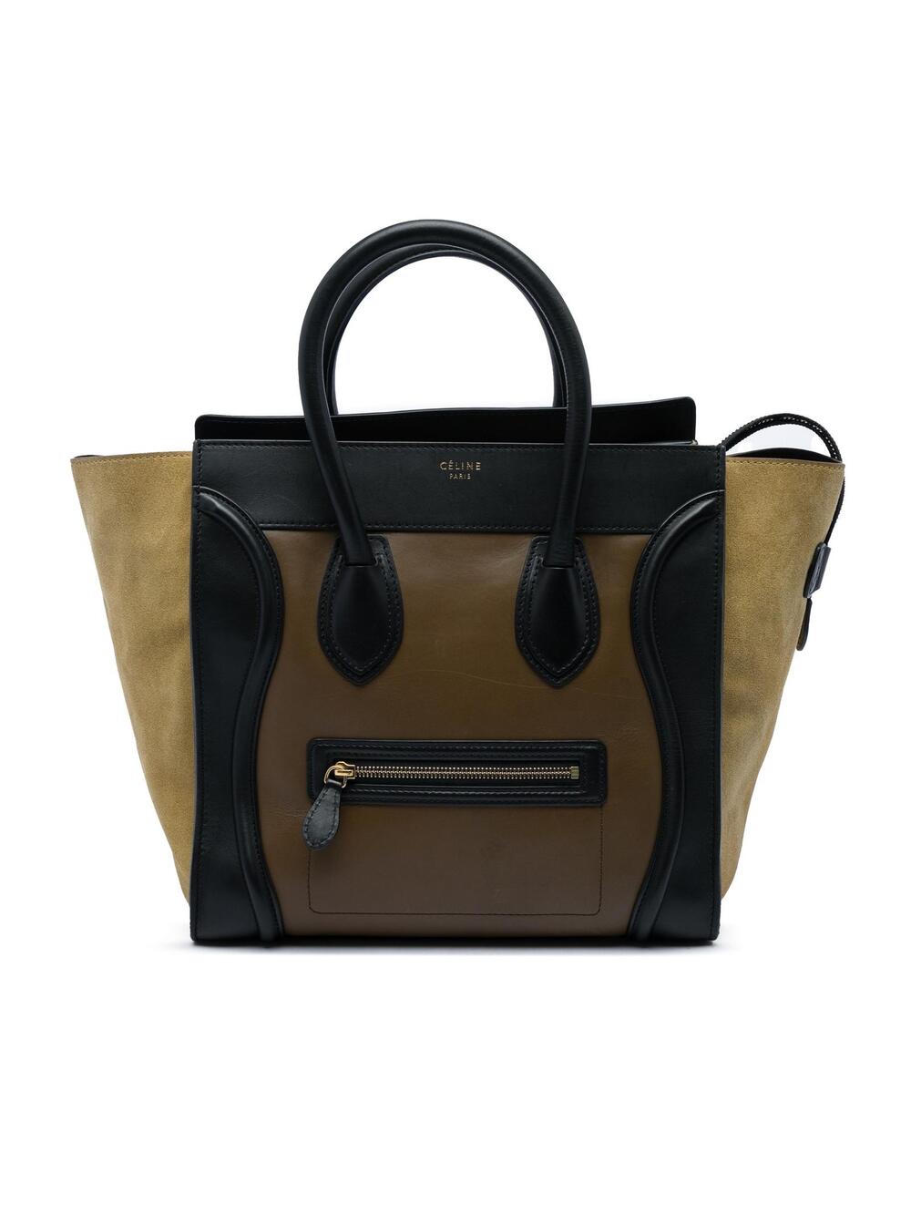 Celine Mini Tricolor Calfskin And Suede #350506C84B